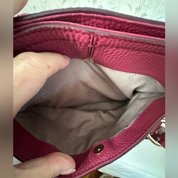 Cole Haan Fuchsia Leather Convertible Bag - Picture 13 of 16